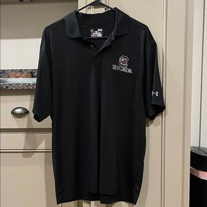 Under Armour Black South Carolina Polo